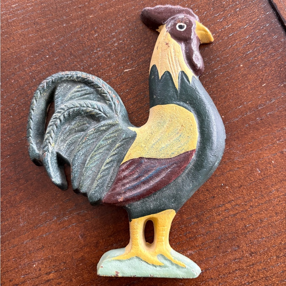 Cast Iron Rooster, vintage